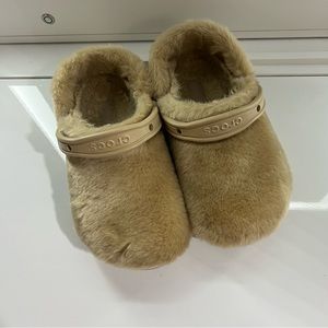 Crocs Fur Sure Clogs Beige/Chai